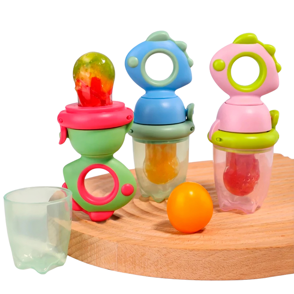 NibblePod™ Baby Fruit Feeder – Anti-Choke Silicone Fresh Food Nibbler | Teether & Self-Feeder | BPA-Free | 3 Sizes QUIVNOX